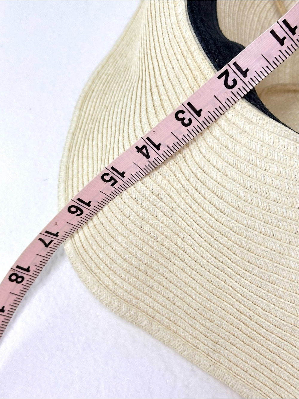 Prana Bright Egg Shell Colored Genevieve Wide Brim Straw Sun Hat - Picture 13 of 13